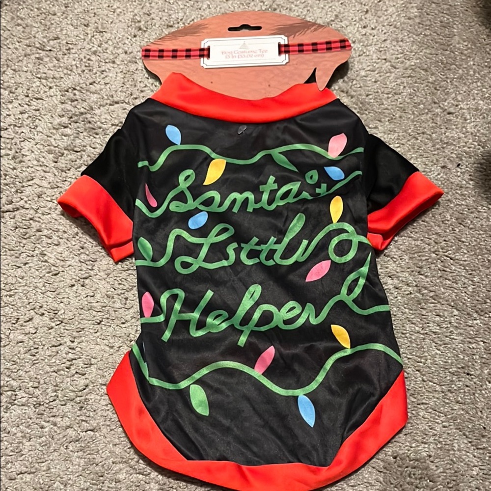 Santa's Little Helper Dog Shirt